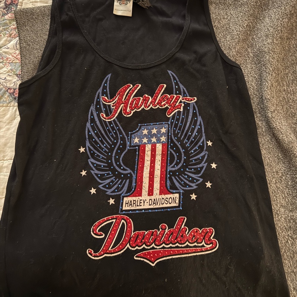 Harley-Davidson Black Americana Tank Top